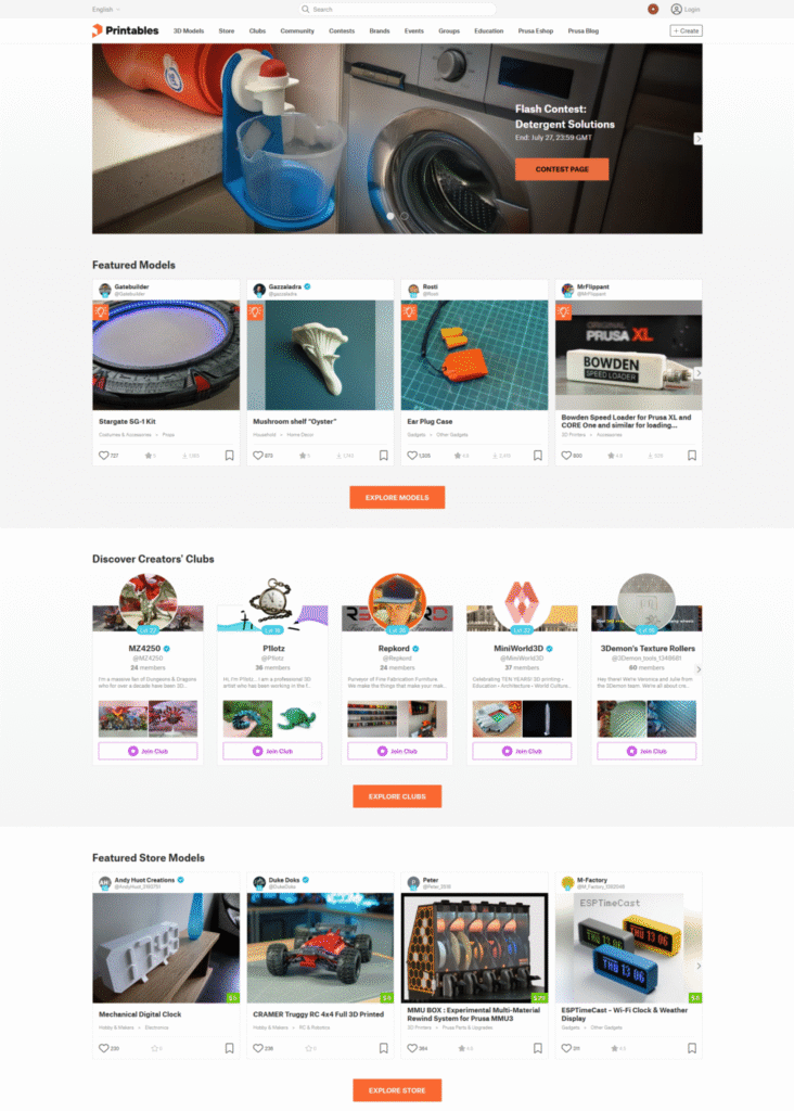 Sites para baixar modelo 3d Printables